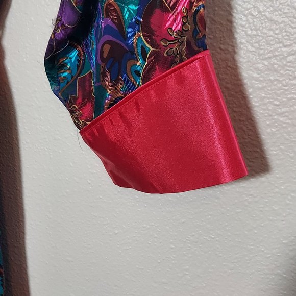 Vintage Victoria Secrets Floral Gold Label Kimono Robe Size PS - Picture 10 of 10